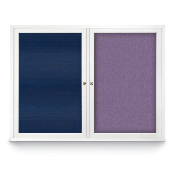 Corkboard, Burgundy/Satin, 48" x 36"
